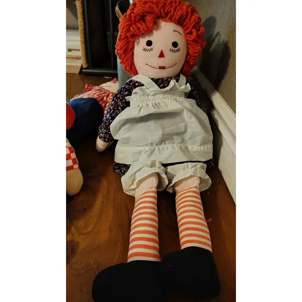 Vintage Raggedy Ann and Andy Set Handmade And Merrill Lot Of 4 One Slight Damage - Picture 15 of 16